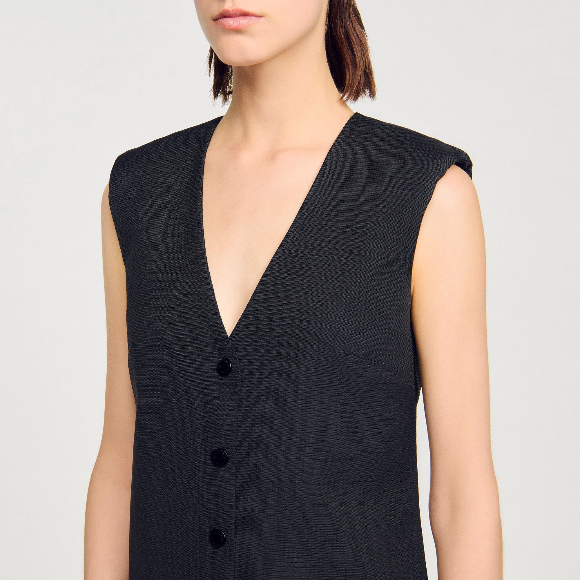 Sandro Women Mini tailored dress with ruffle