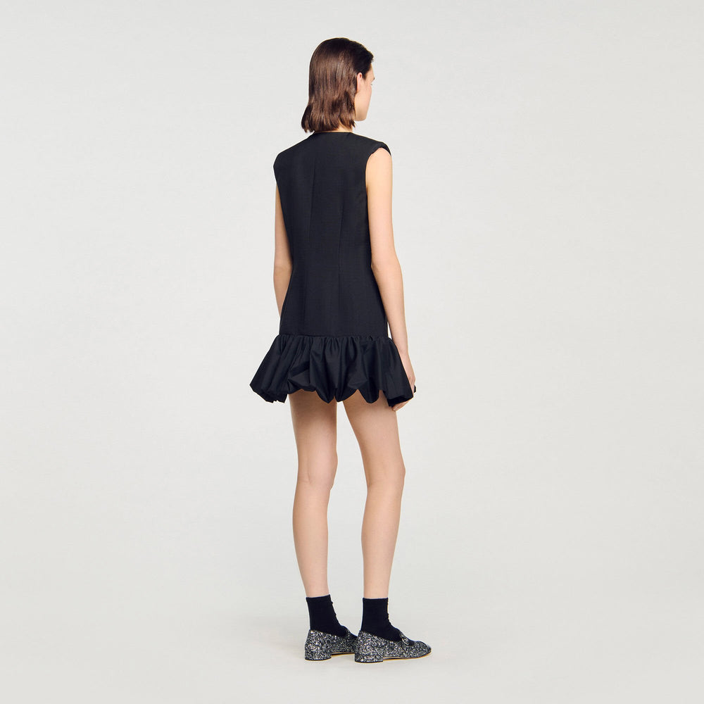 Sandro Women Mini tailored dress with ruffle