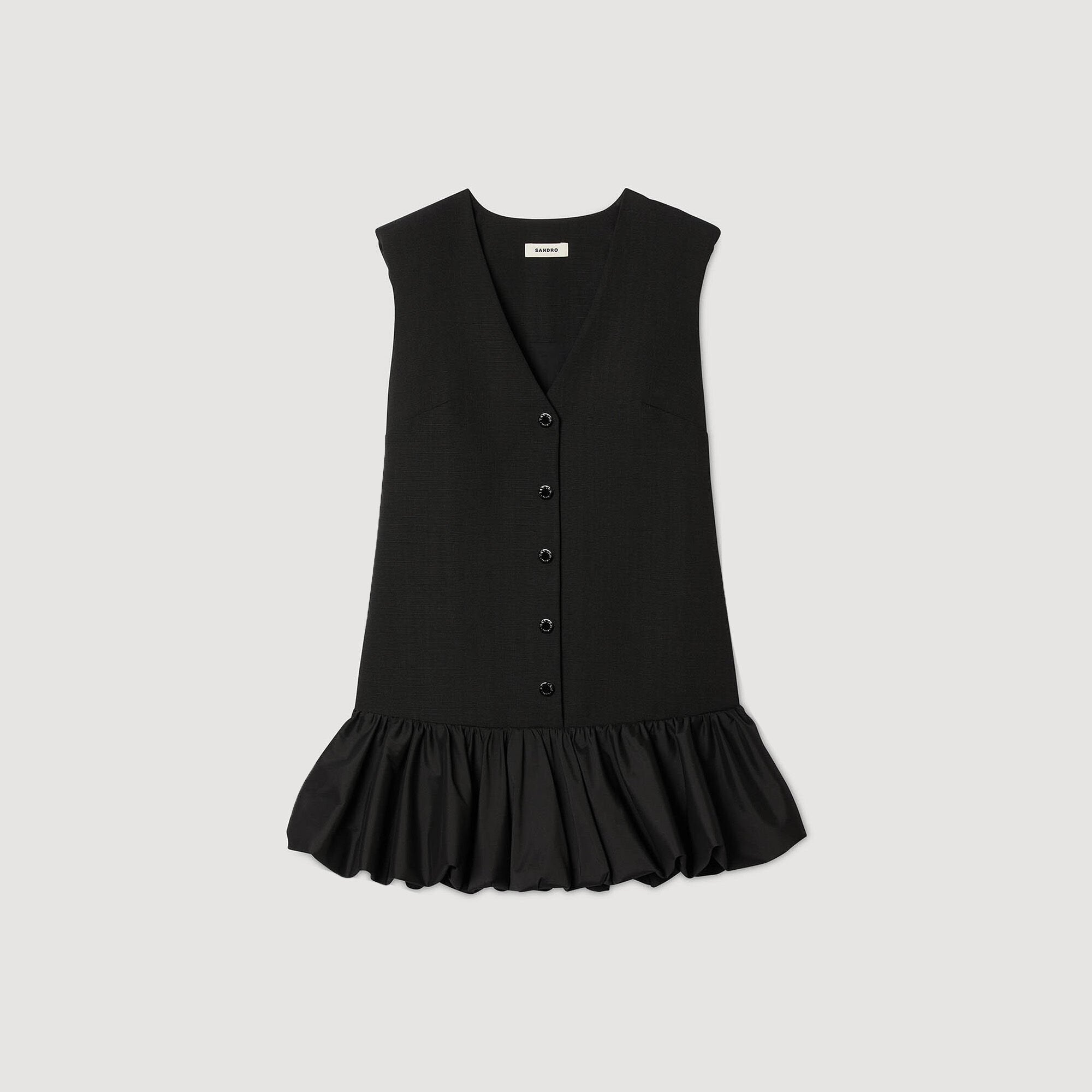Sandro Women Mini tailored dress with ruffle