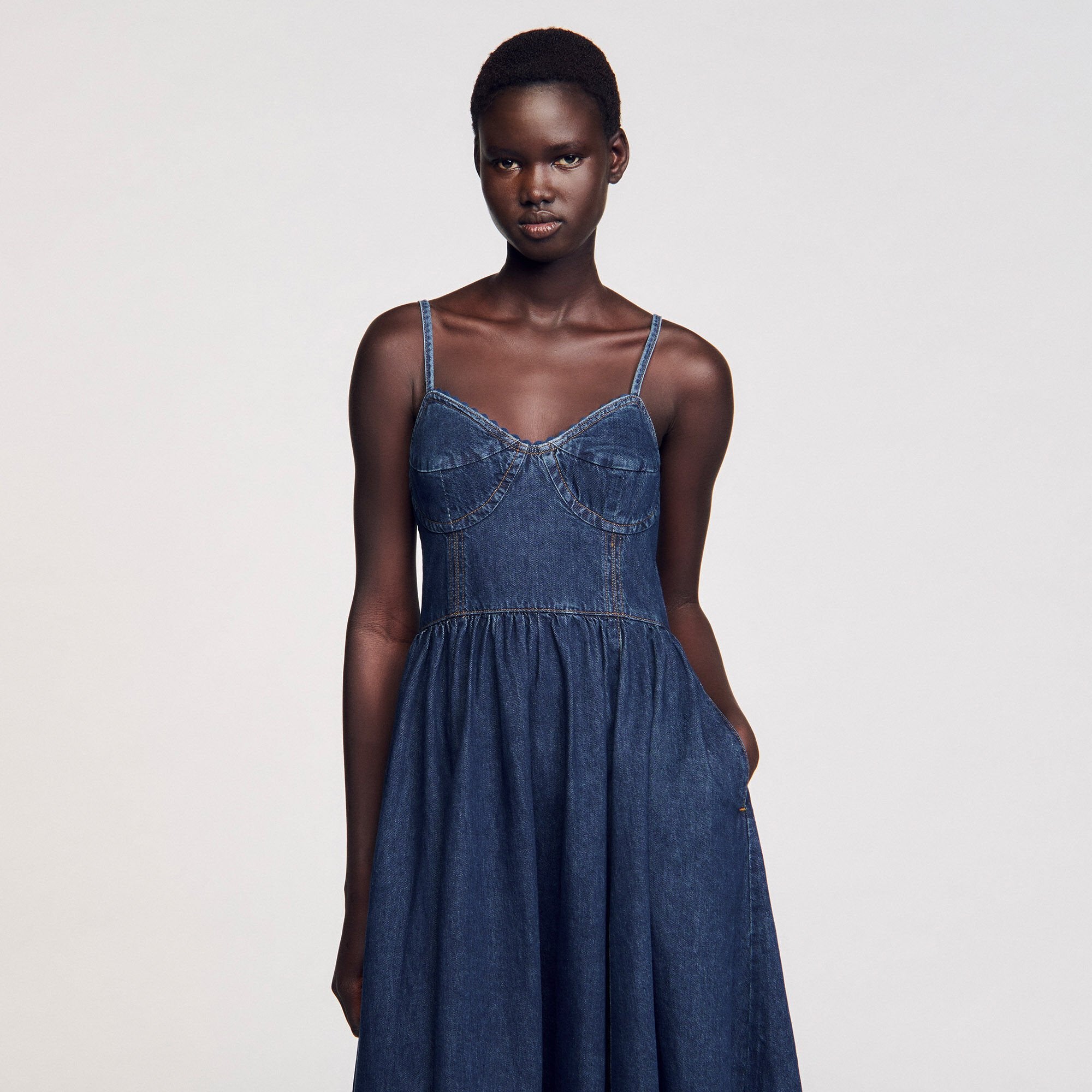 Sandro Women Midi denim dress