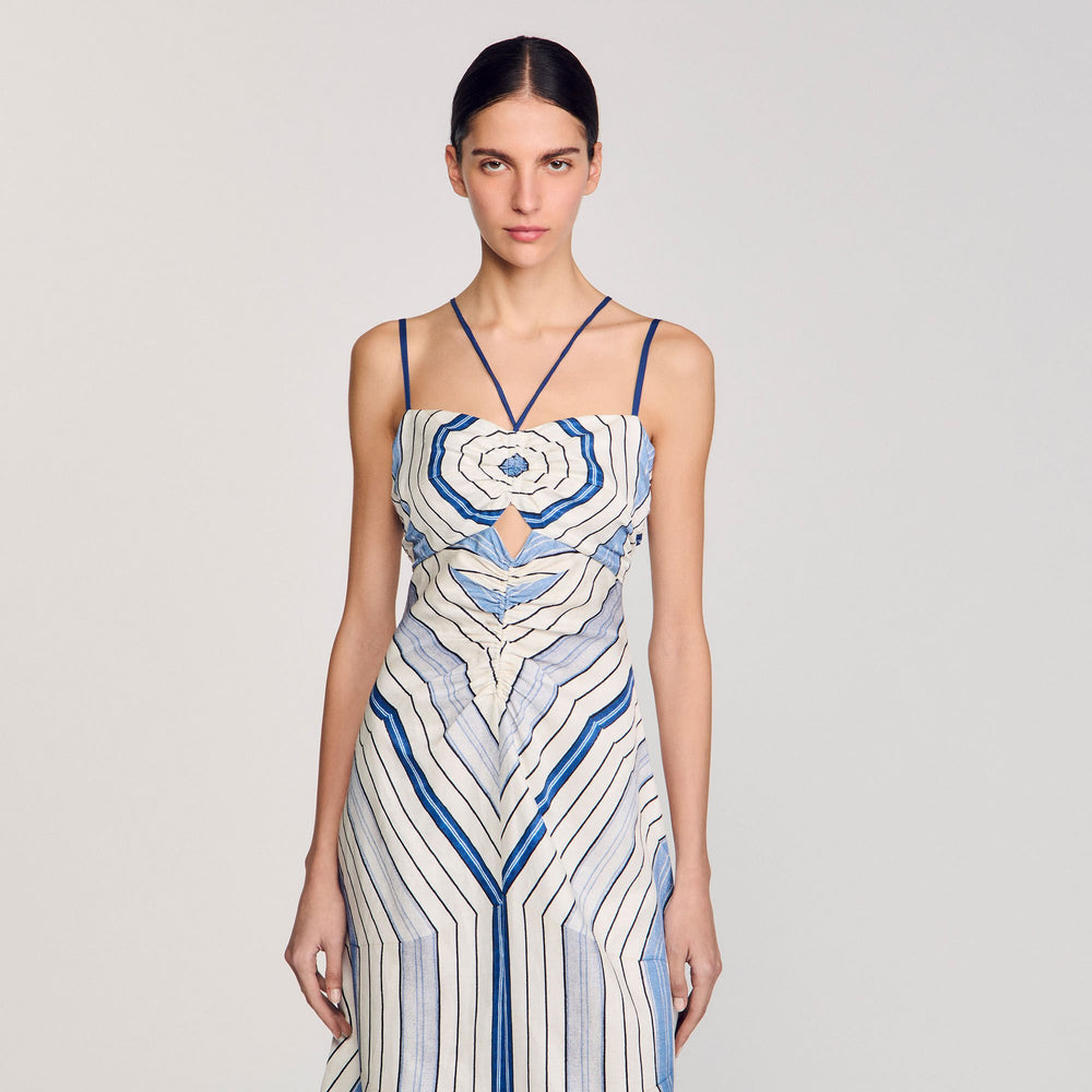 Sandro Women Spiral-motif maxi dress