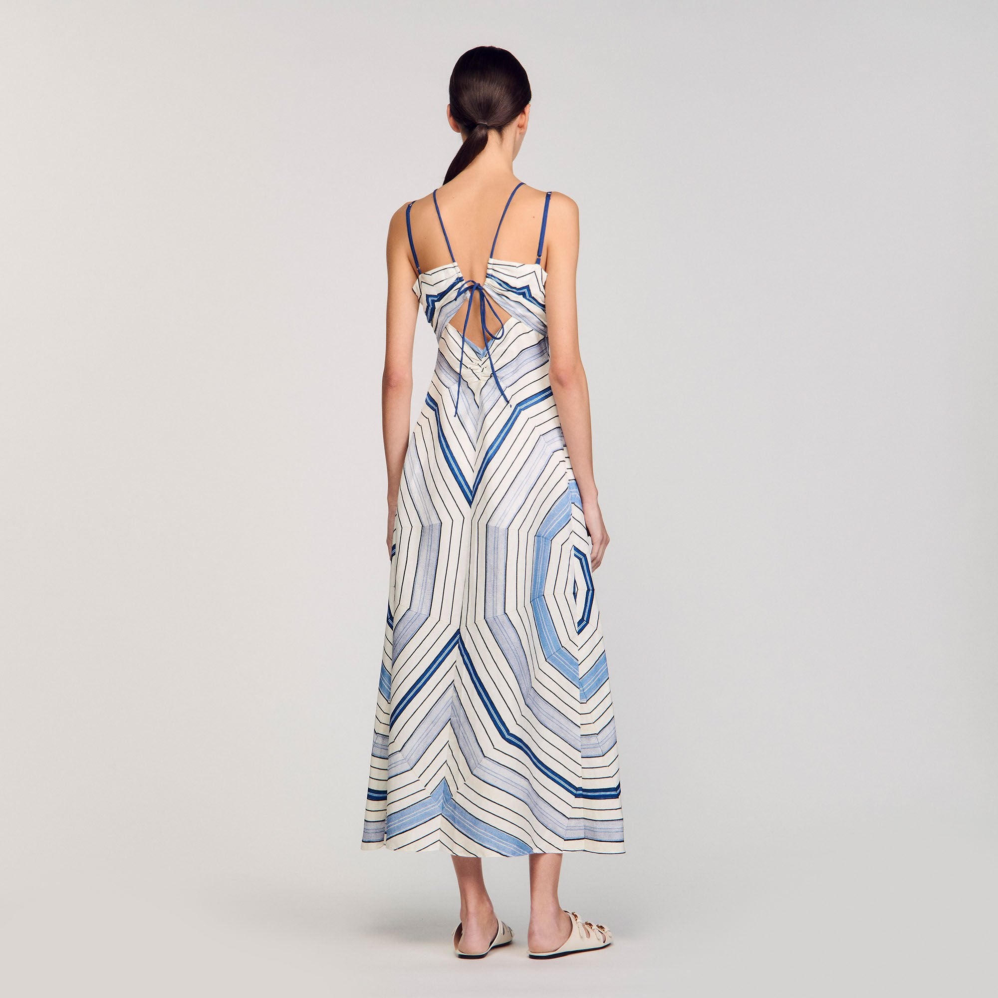Sandro Women Spiral-motif maxi dress
