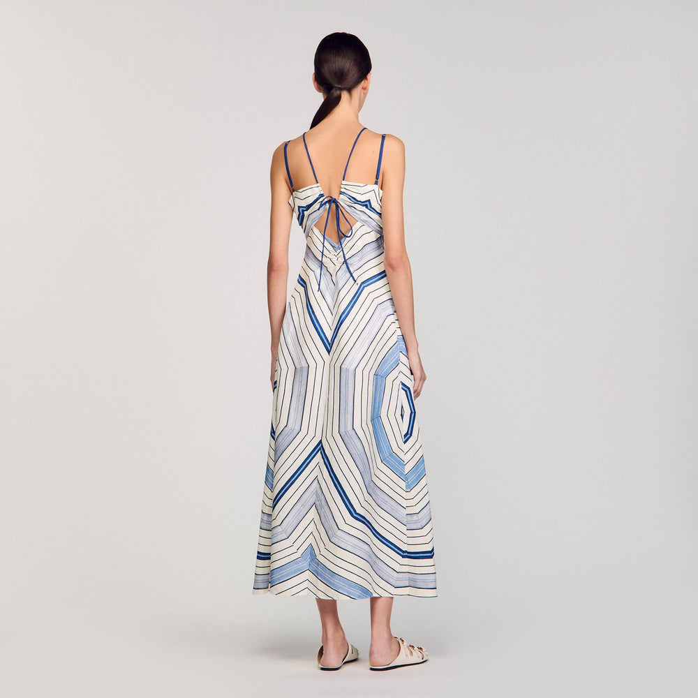 Sandro Women Spiral-motif maxi dress