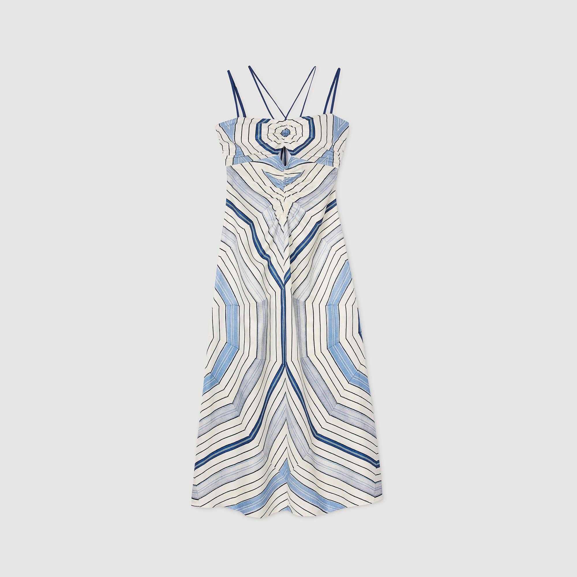 Sandro Women Spiral-motif maxi dress
