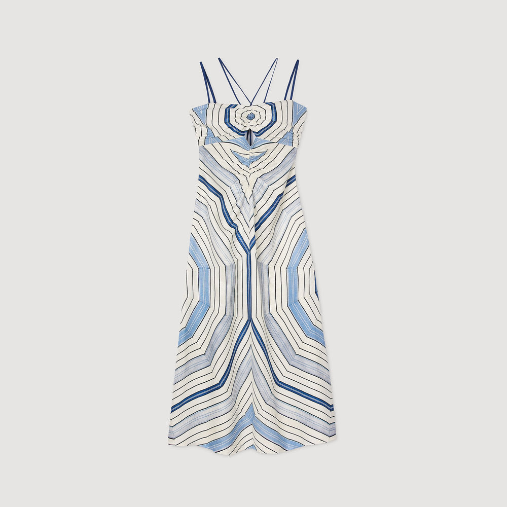 Sandro Women Spiral-motif maxi dress