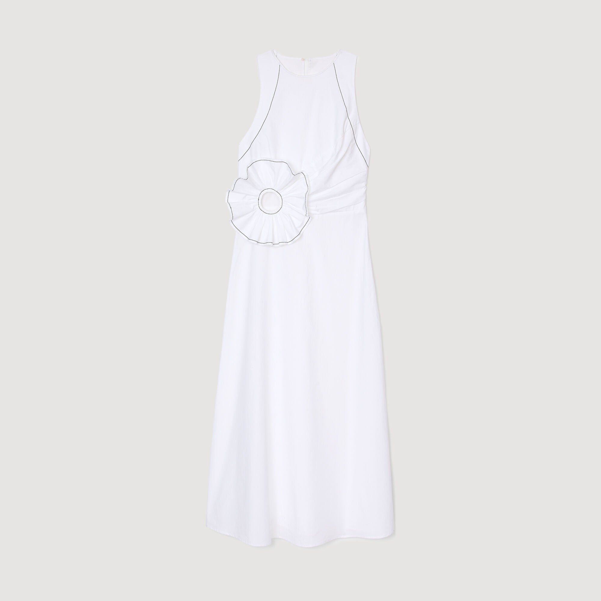 Sandro Women Ruffled sleeveless maxi dress