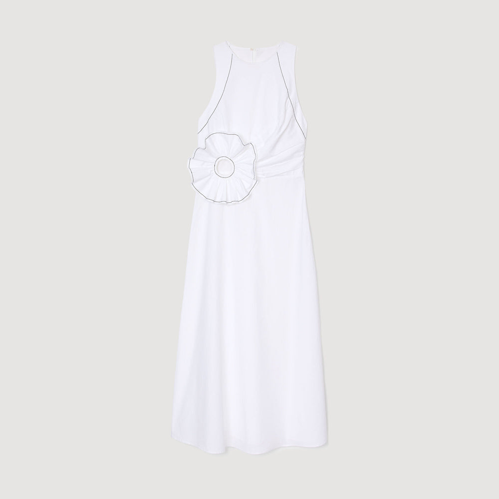 Sandro Women Ruffled sleeveless maxi dress