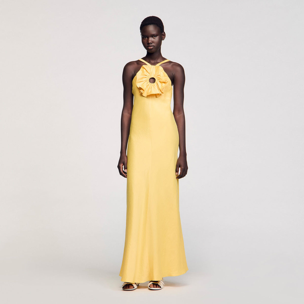 Sandro Women Floral detail maxi dress