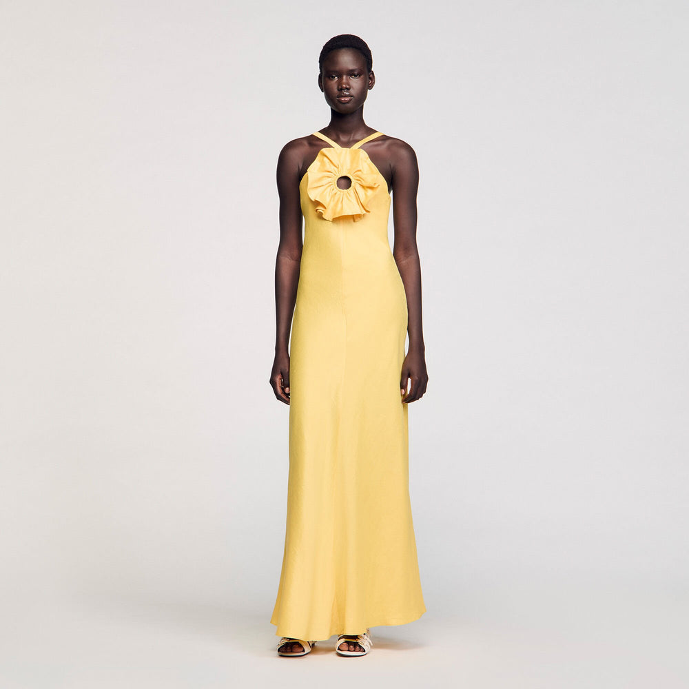 Sandro Women Floral detail maxi dress