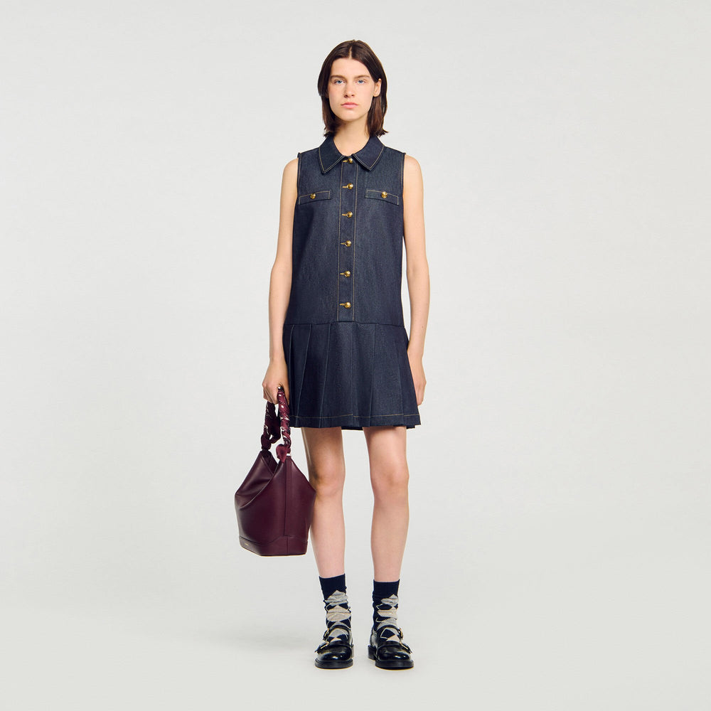 Sandro Women Mini denim dress