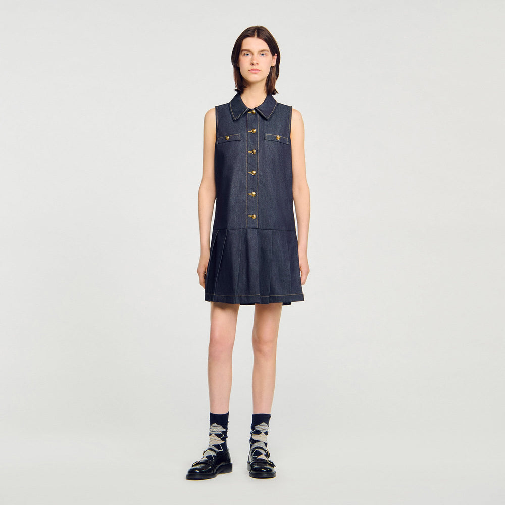 Sandro Women Mini denim dress