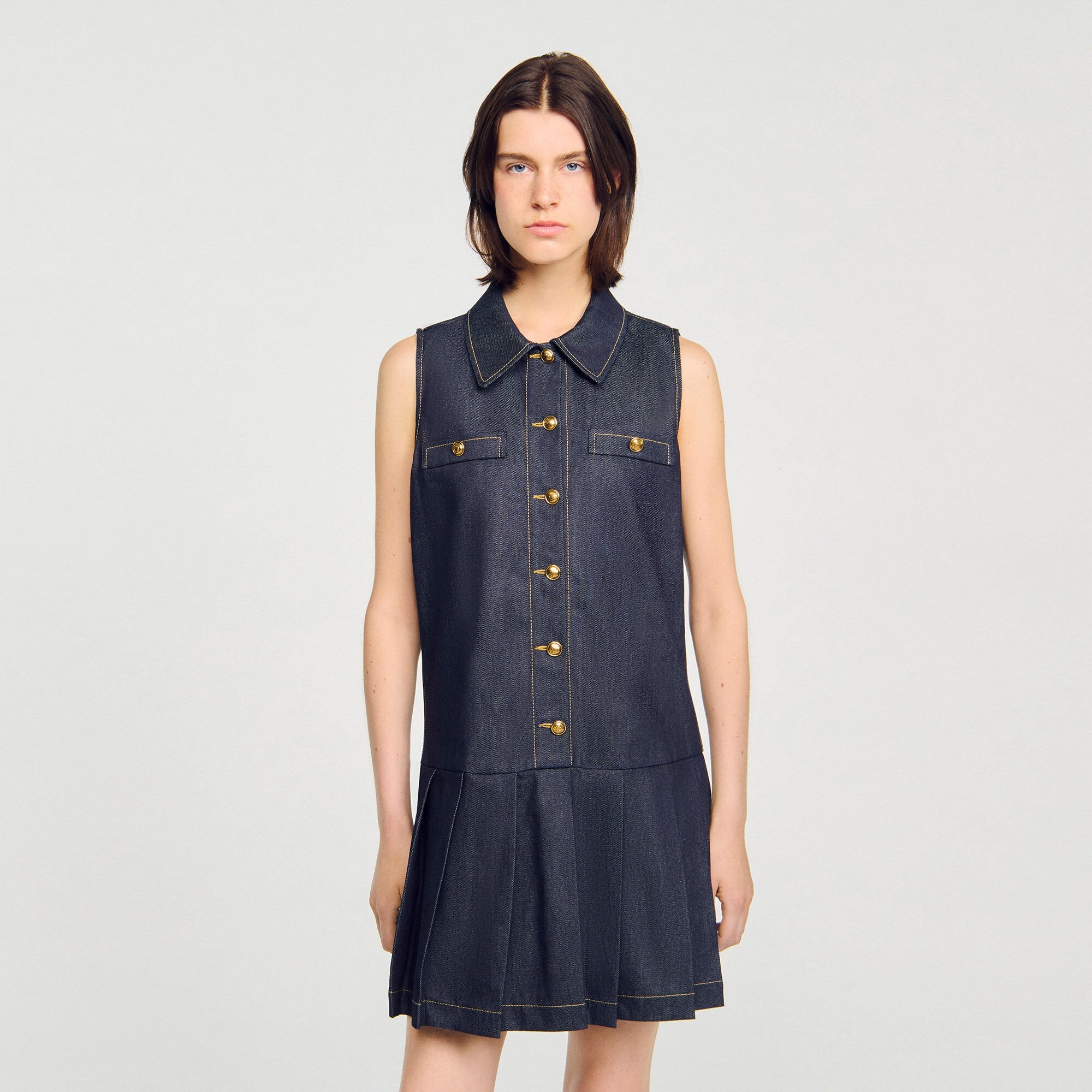 Sandro Women Mini denim dress
