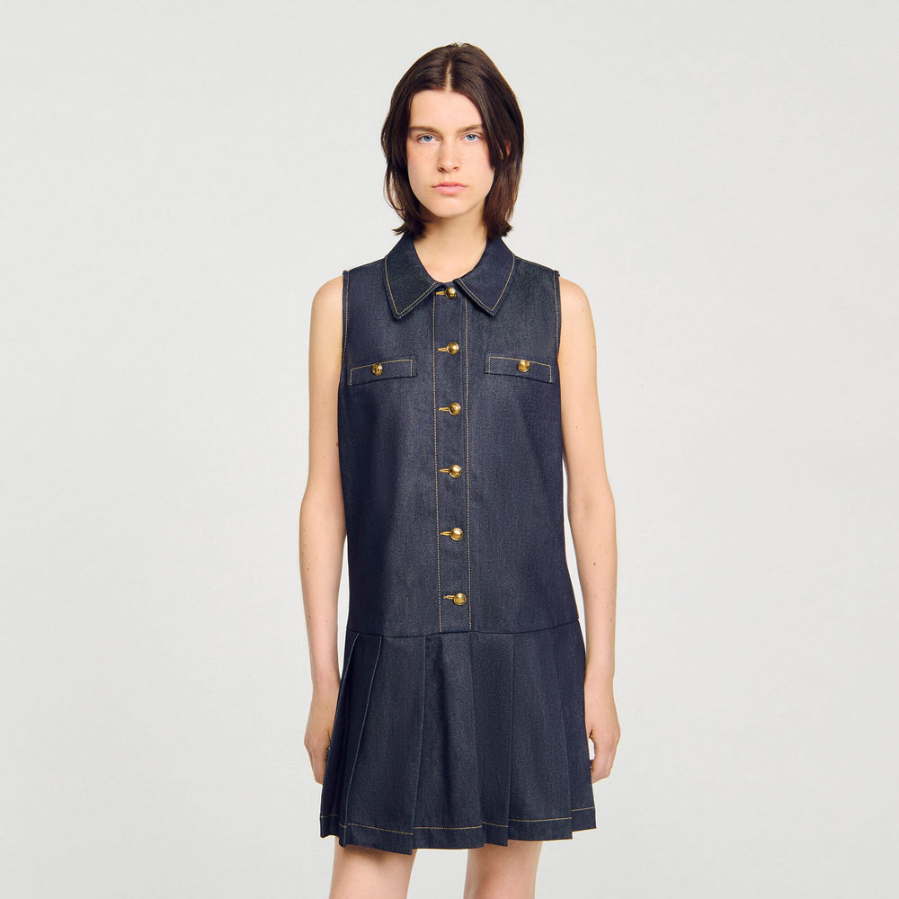 Sandro Women Mini denim dress