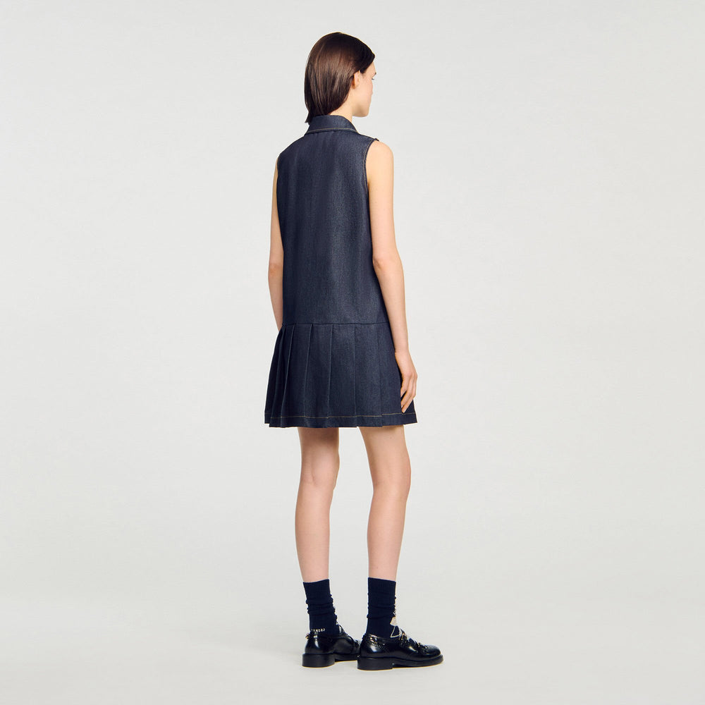 Sandro Women Mini denim dress