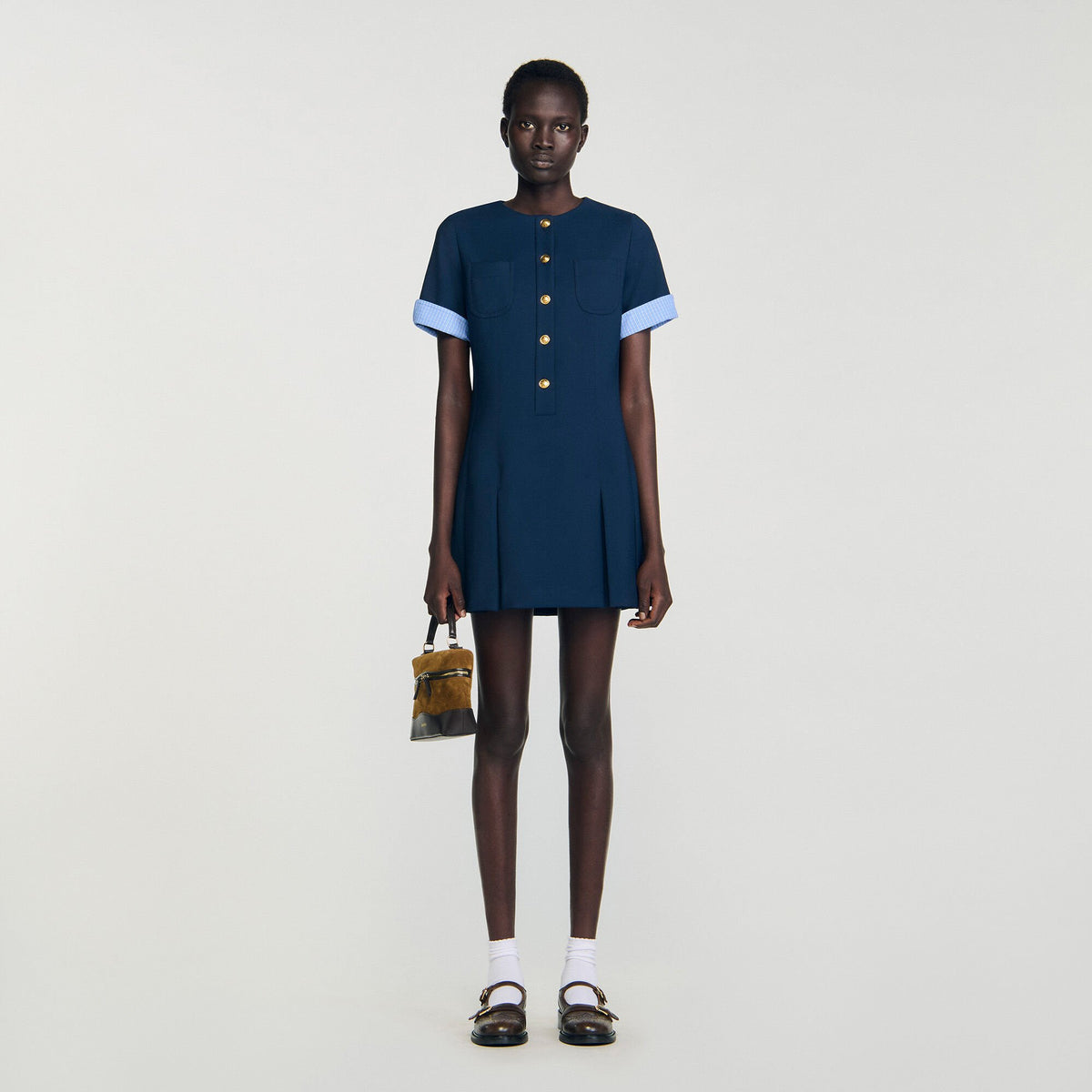 Sandro Women Mini pleated dress
