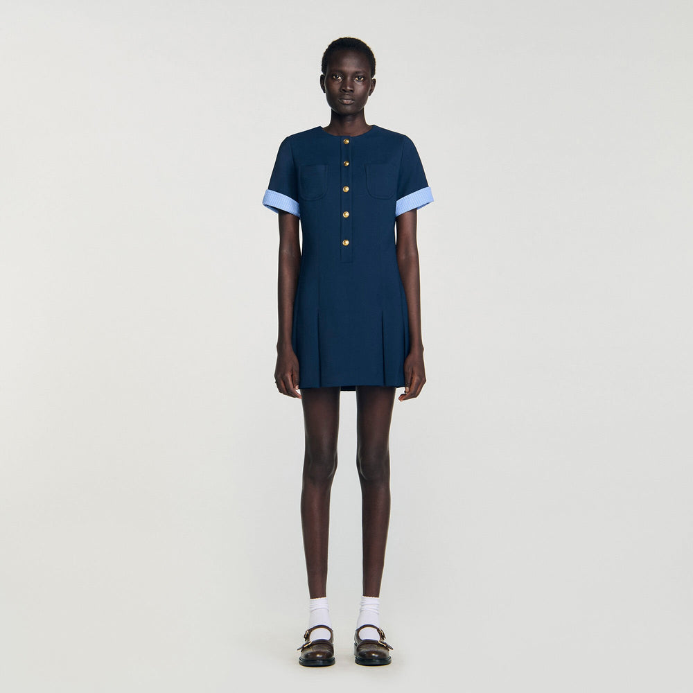 Sandro Women Mini pleated dress
