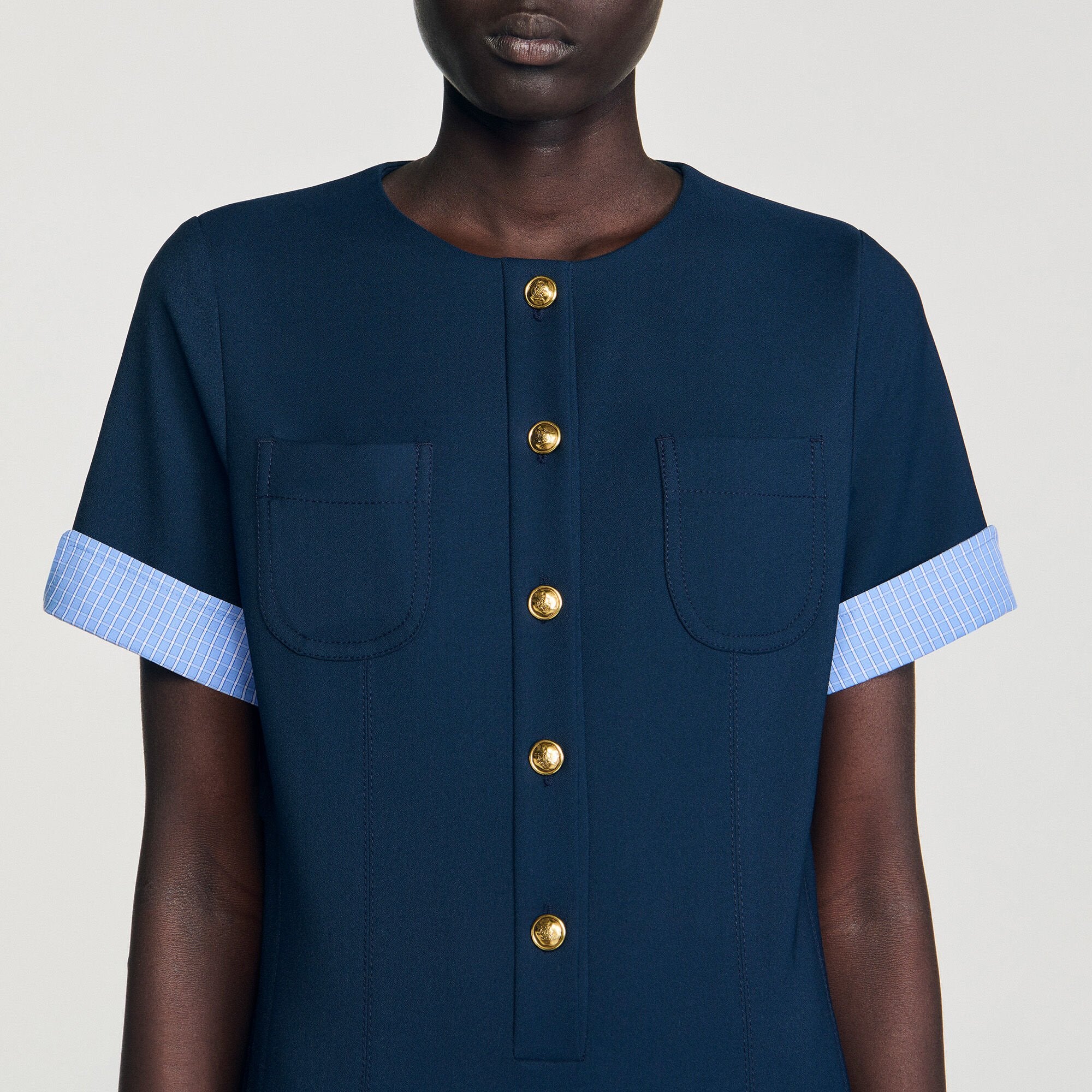 Sandro Women Mini pleated dress