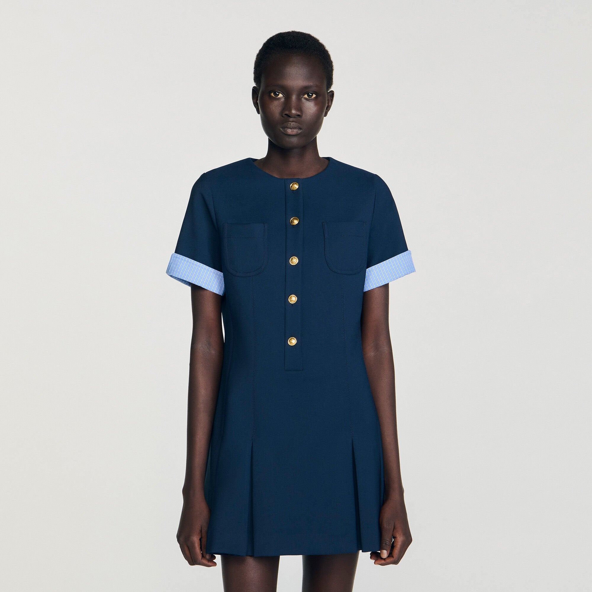 Sandro Women Mini pleated dress