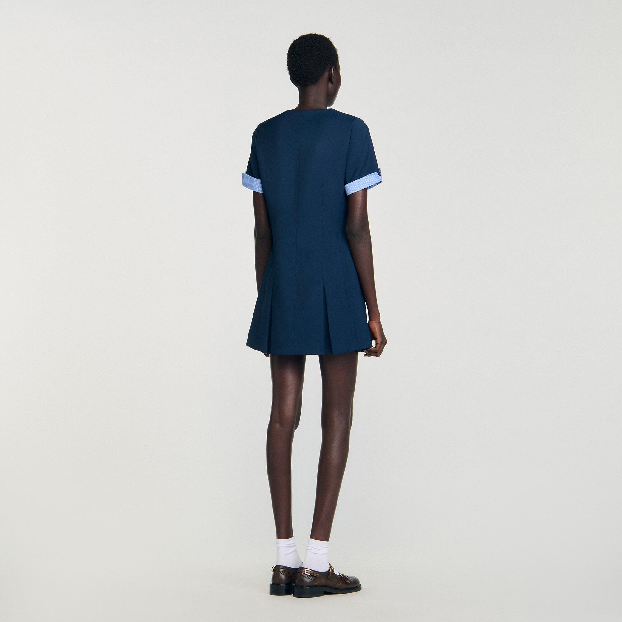 Sandro Women Mini pleated dress