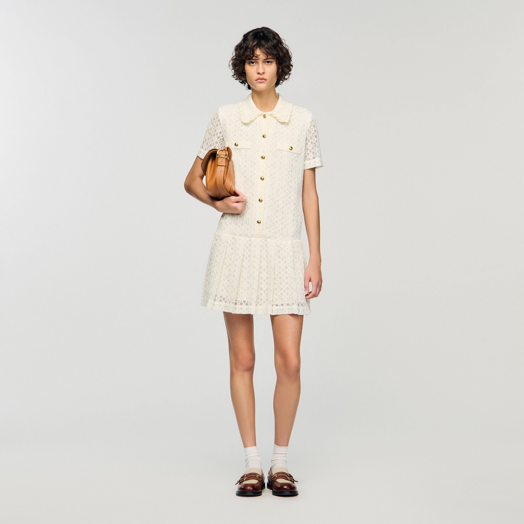 Sandro Women Mini lace dress