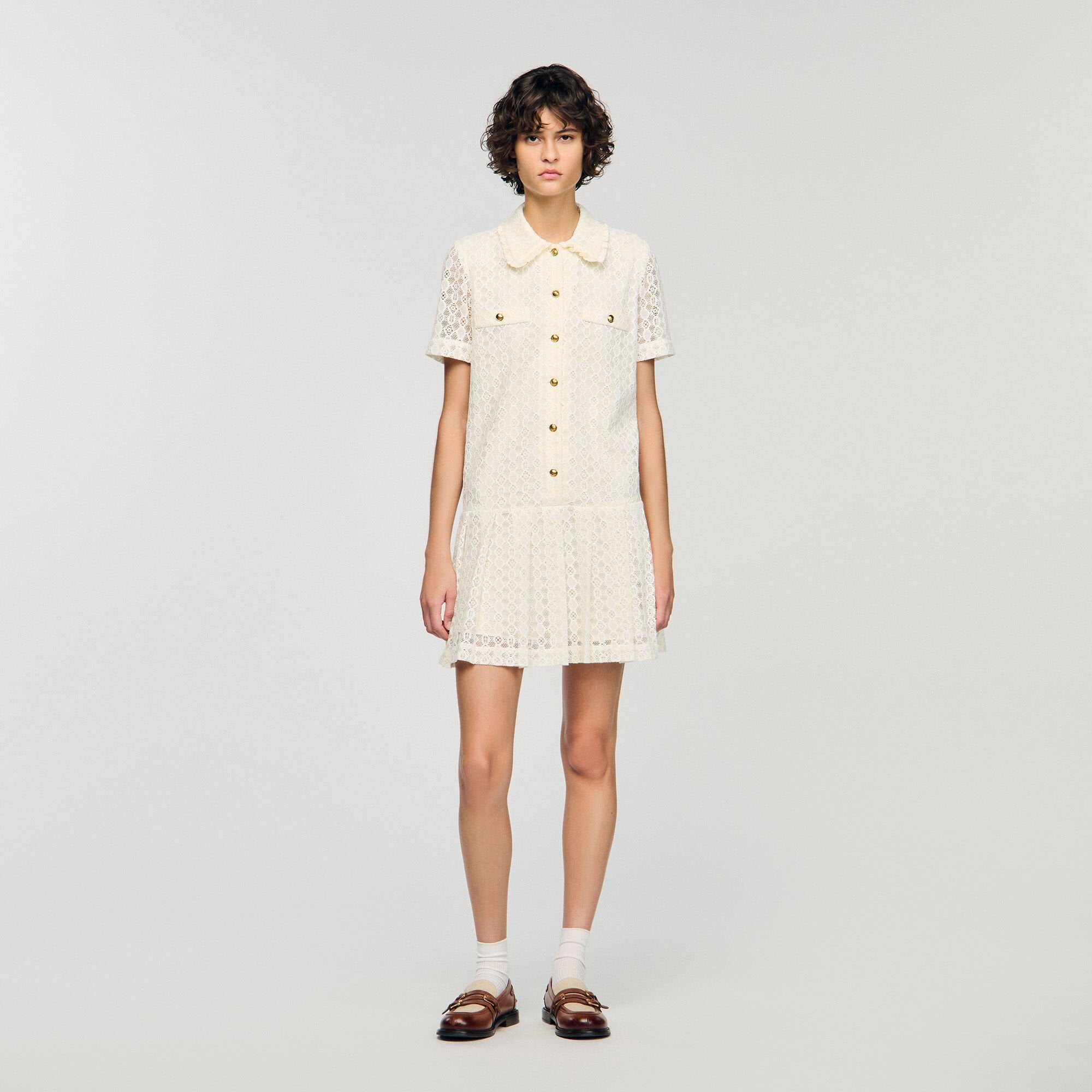 Sandro Women Mini lace dress