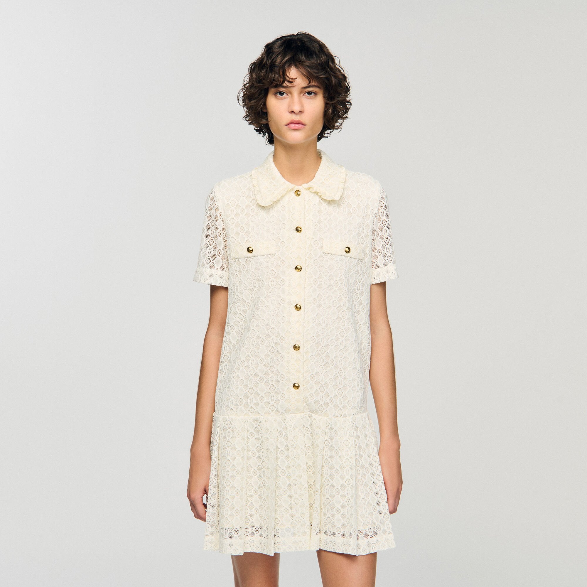 Sandro Women Mini lace dress