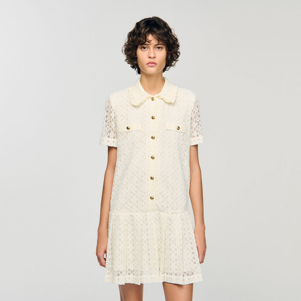 Sandro Women Mini lace dress