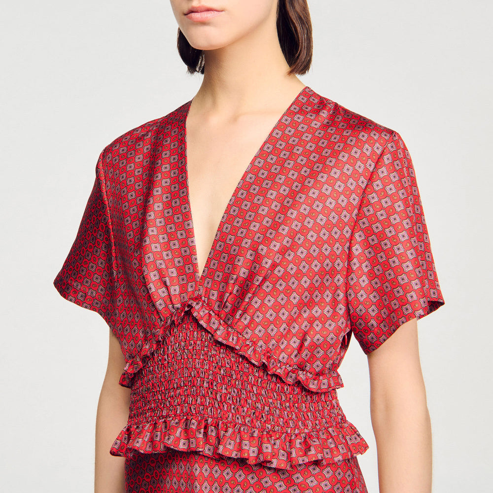 Sandro Women Scarf print maxi dress