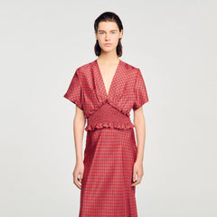 Sandro Women Scarf print maxi dress