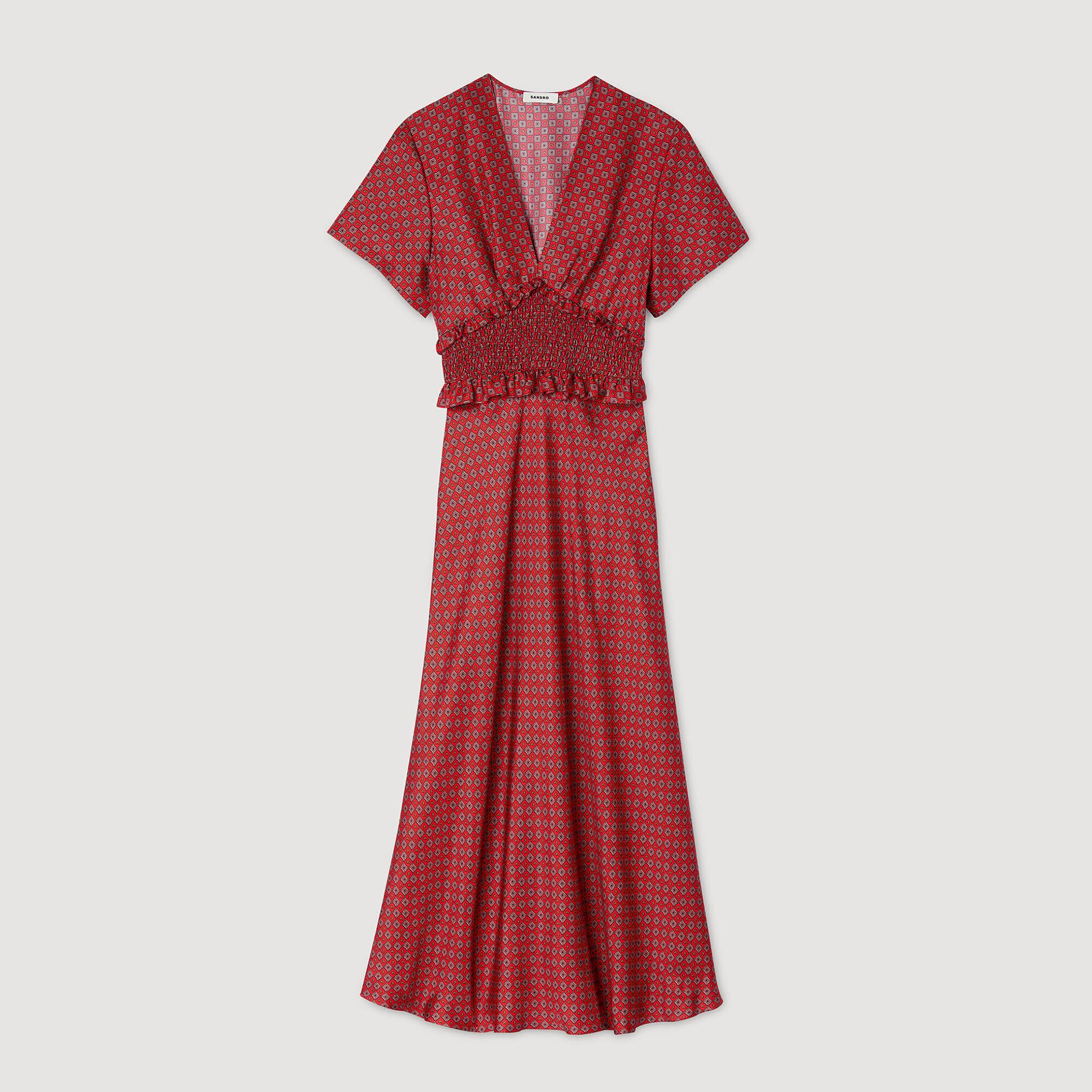 Sandro Women Scarf print maxi dress