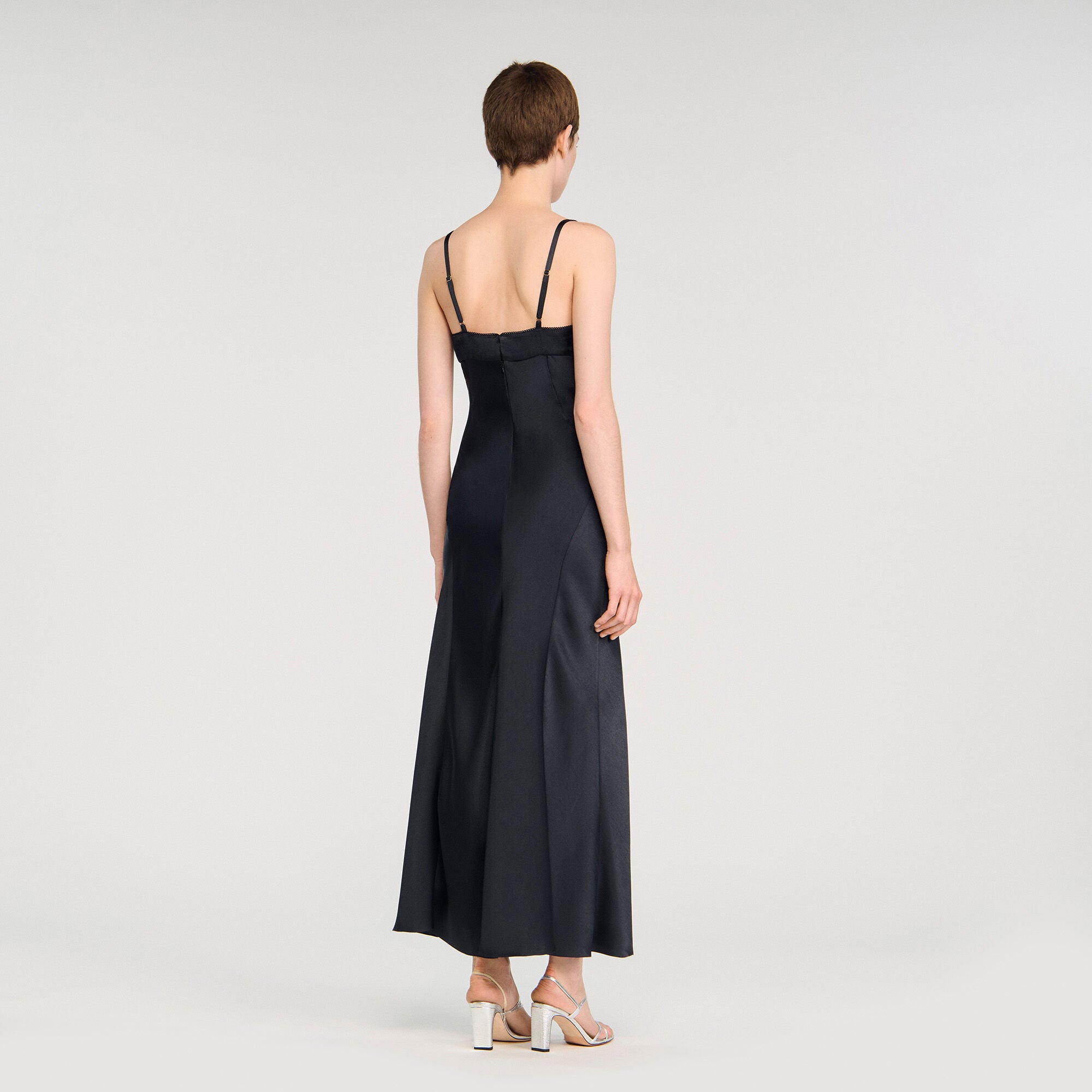 Sandro Women Satin-effect maxi dress
