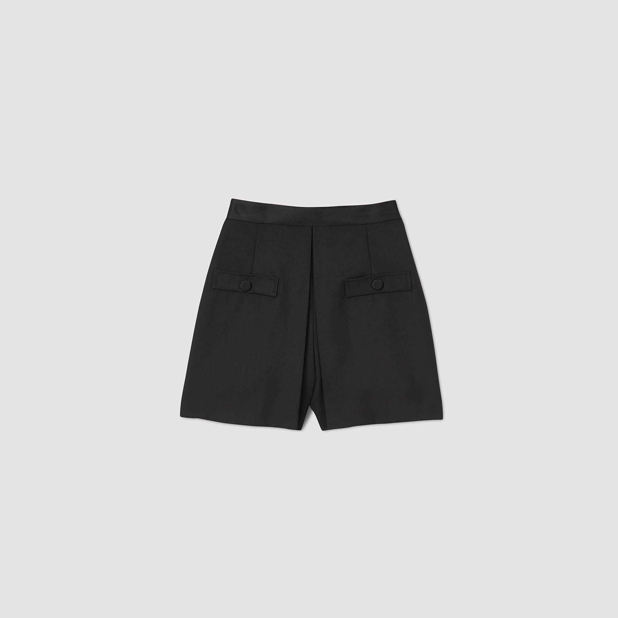 Sandro Women High-waisted shorts with buttons