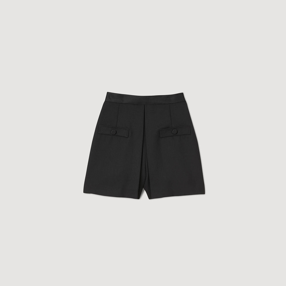 Sandro Women High-waisted shorts with buttons