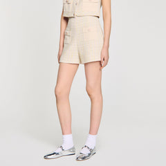 Sandro Women Decorative tweed shorts
