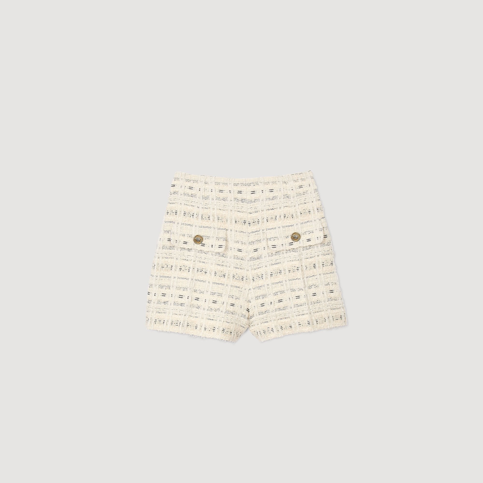 Sandro Women Decorative tweed shorts