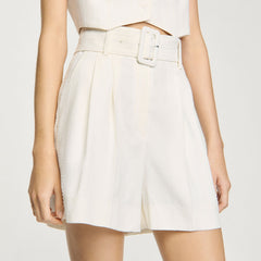 Sandro Women Sequin high-waisted shorts