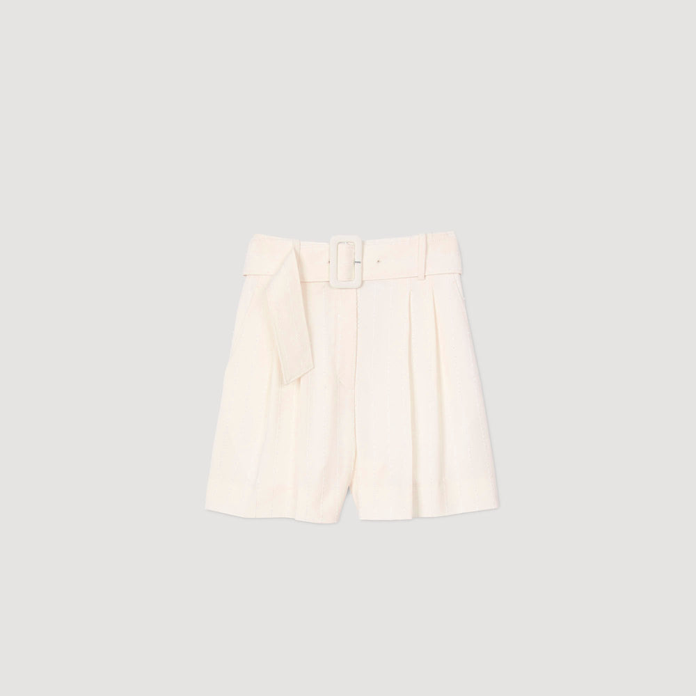 Sandro Women Sequin high-waisted shorts