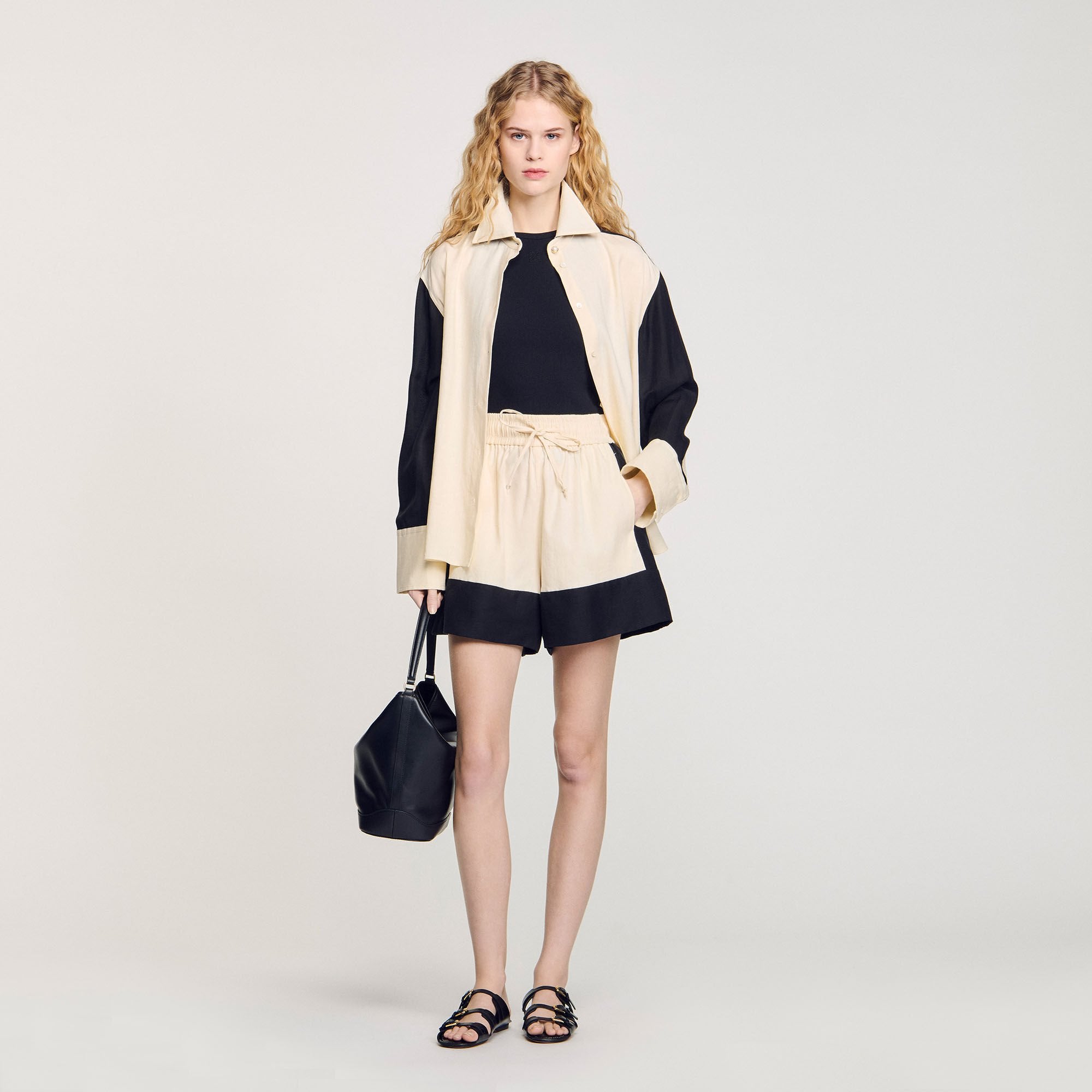 Sandro Women Two-tone shorts
