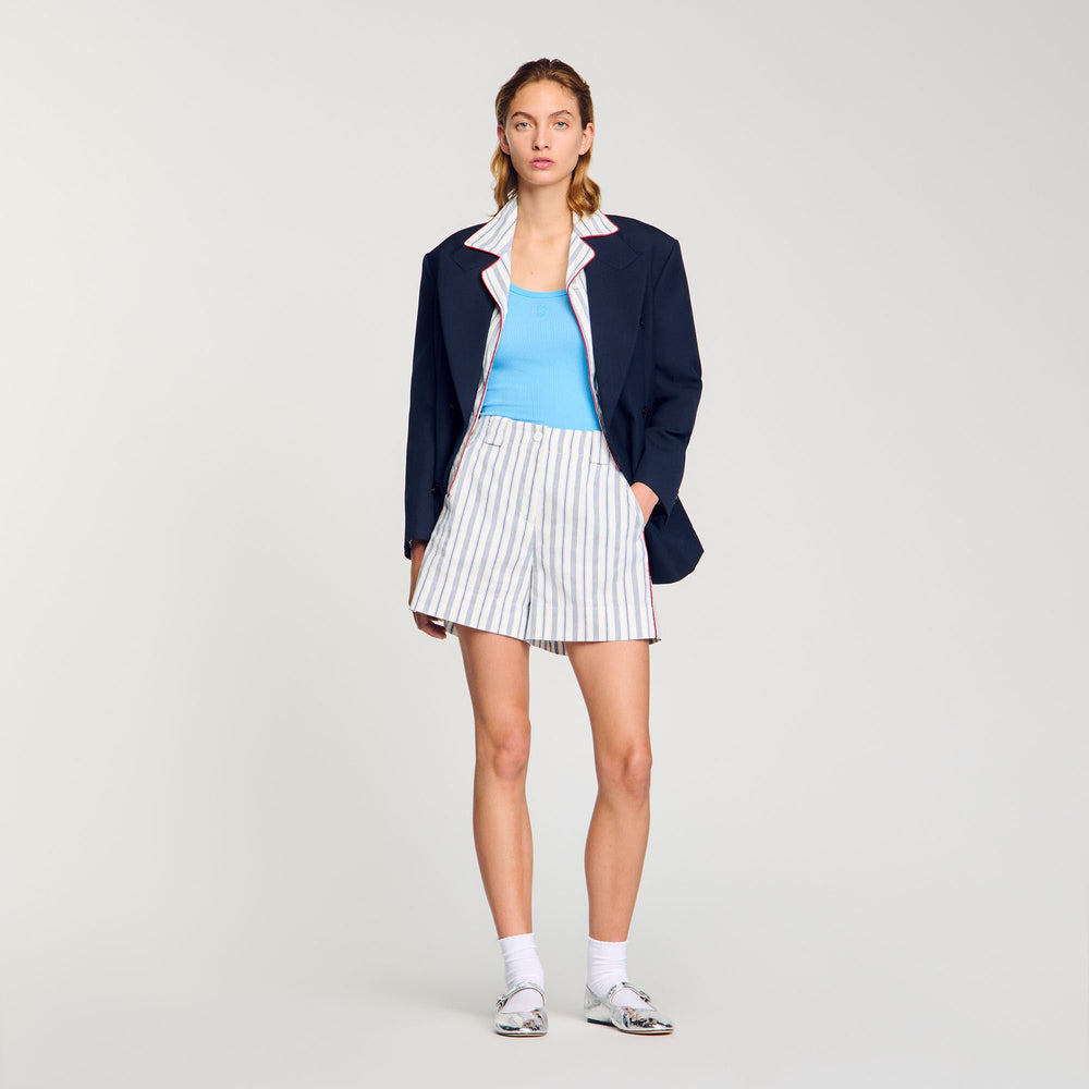 Sandro Women Striped shorts