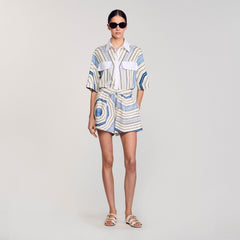 Sandro Women Spiral-motif shorts