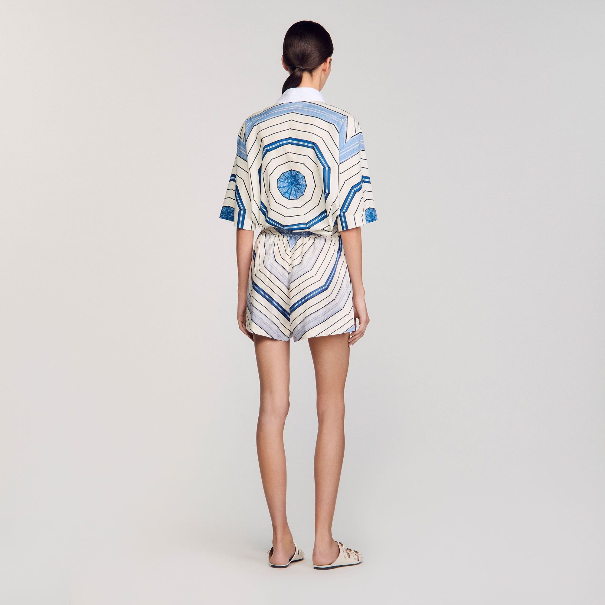 Sandro Women Spiral-motif shorts
