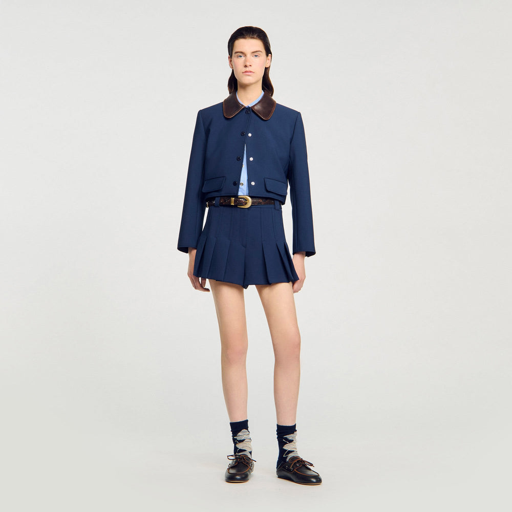 Sandro Women Tailored pleated shorts