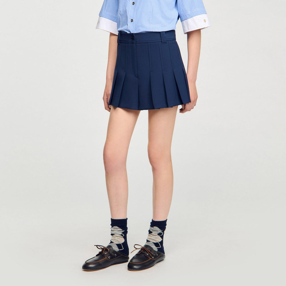 Sandro Women Tailored pleated shorts