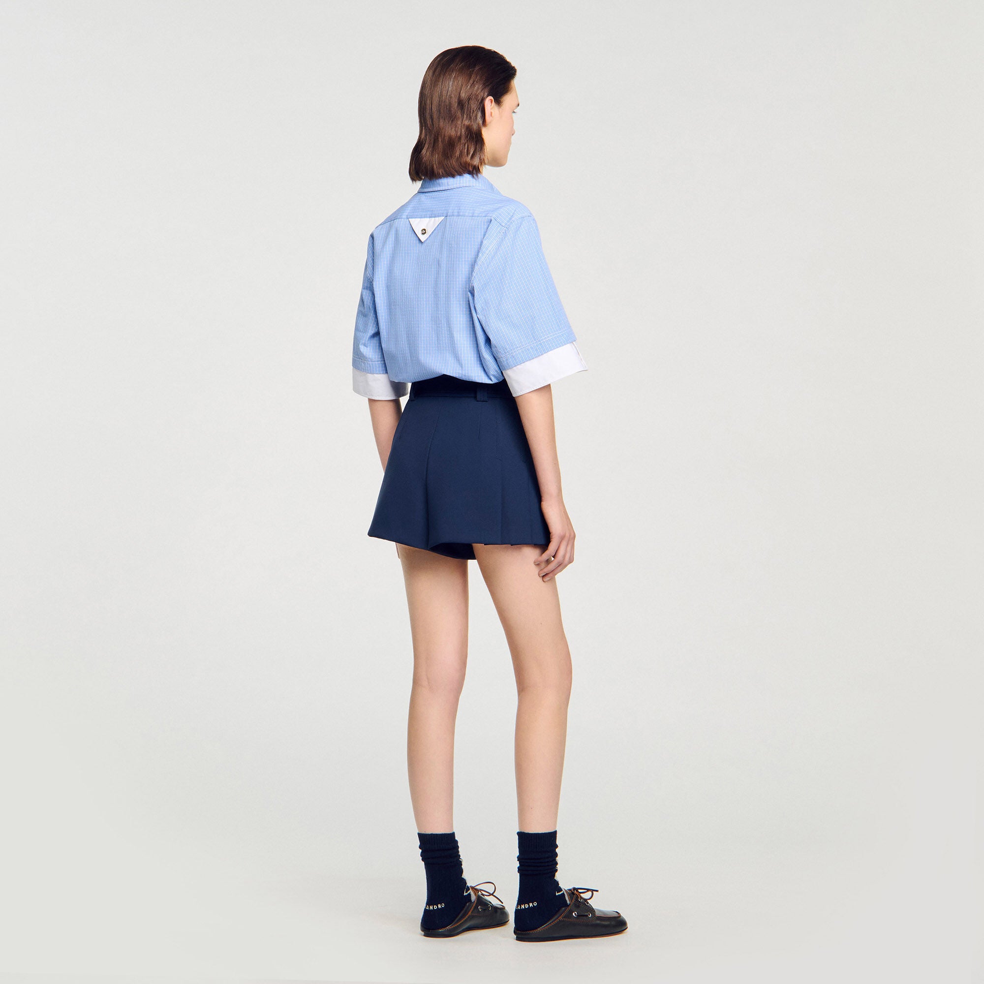 Sandro Women Tailored pleated shorts