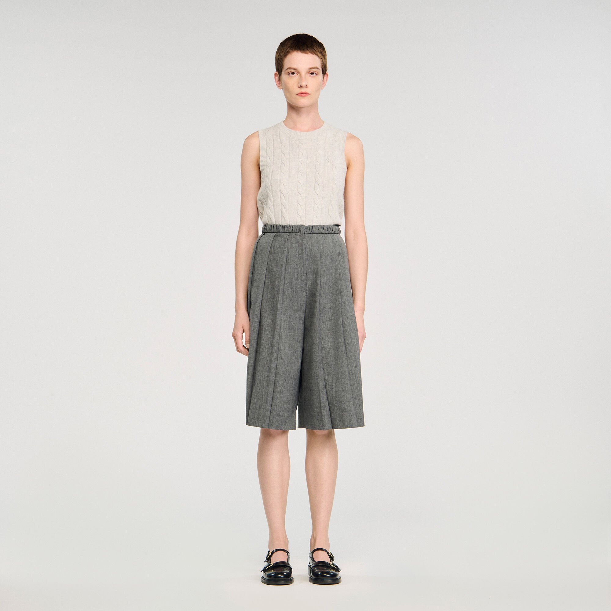 Sandro Women Pleated long shorts