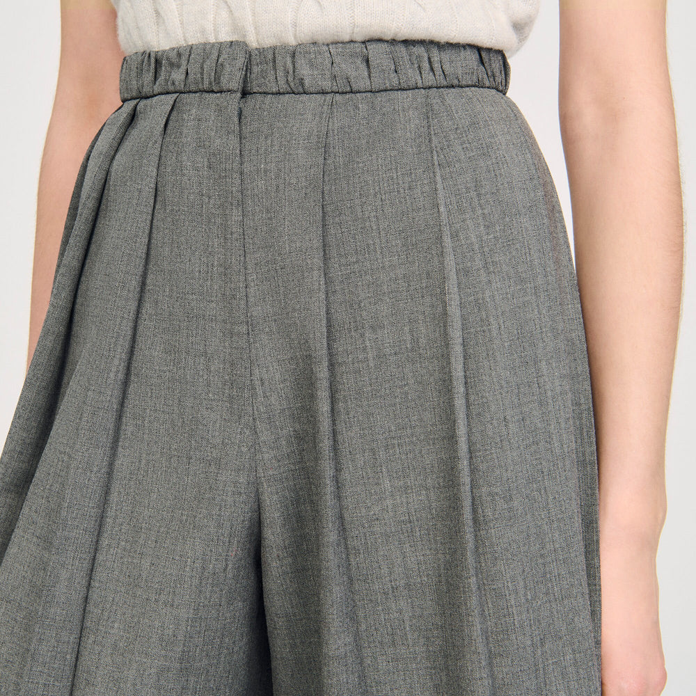 Sandro Women Pleated long shorts