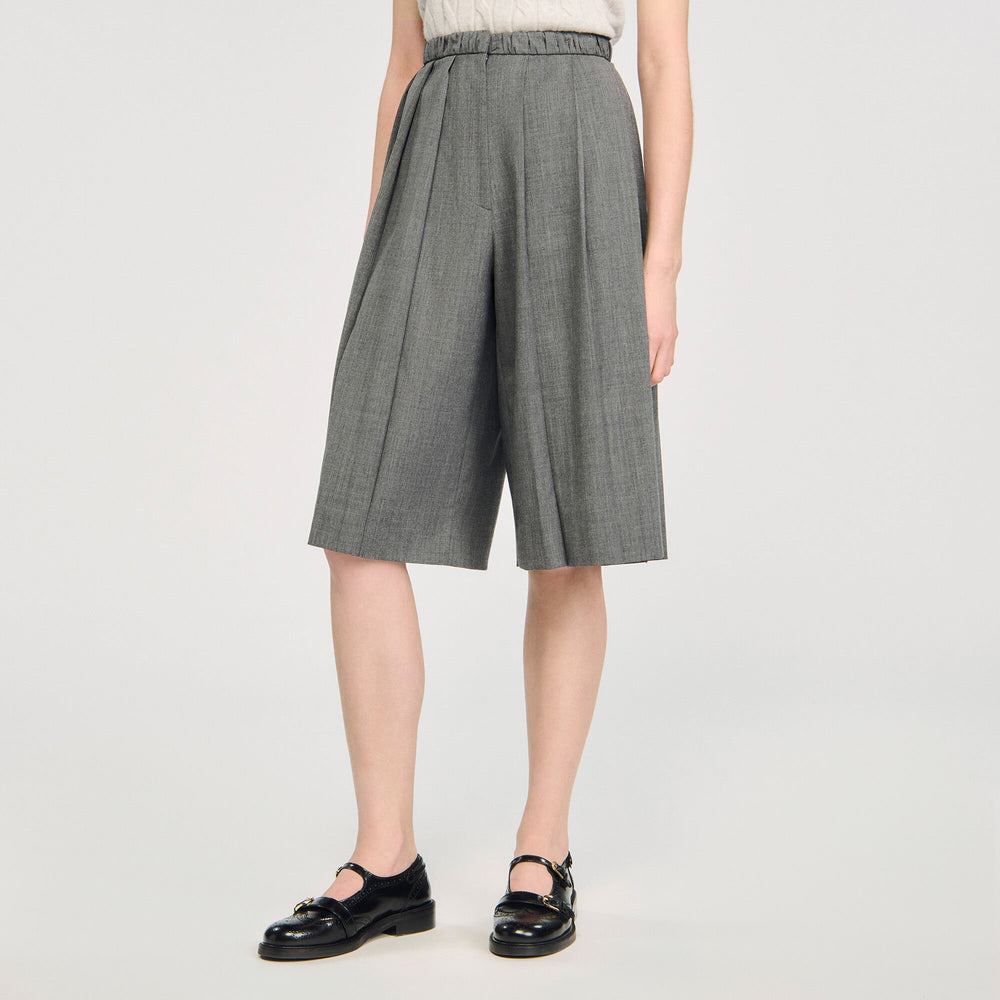 Sandro Women Pleated long shorts