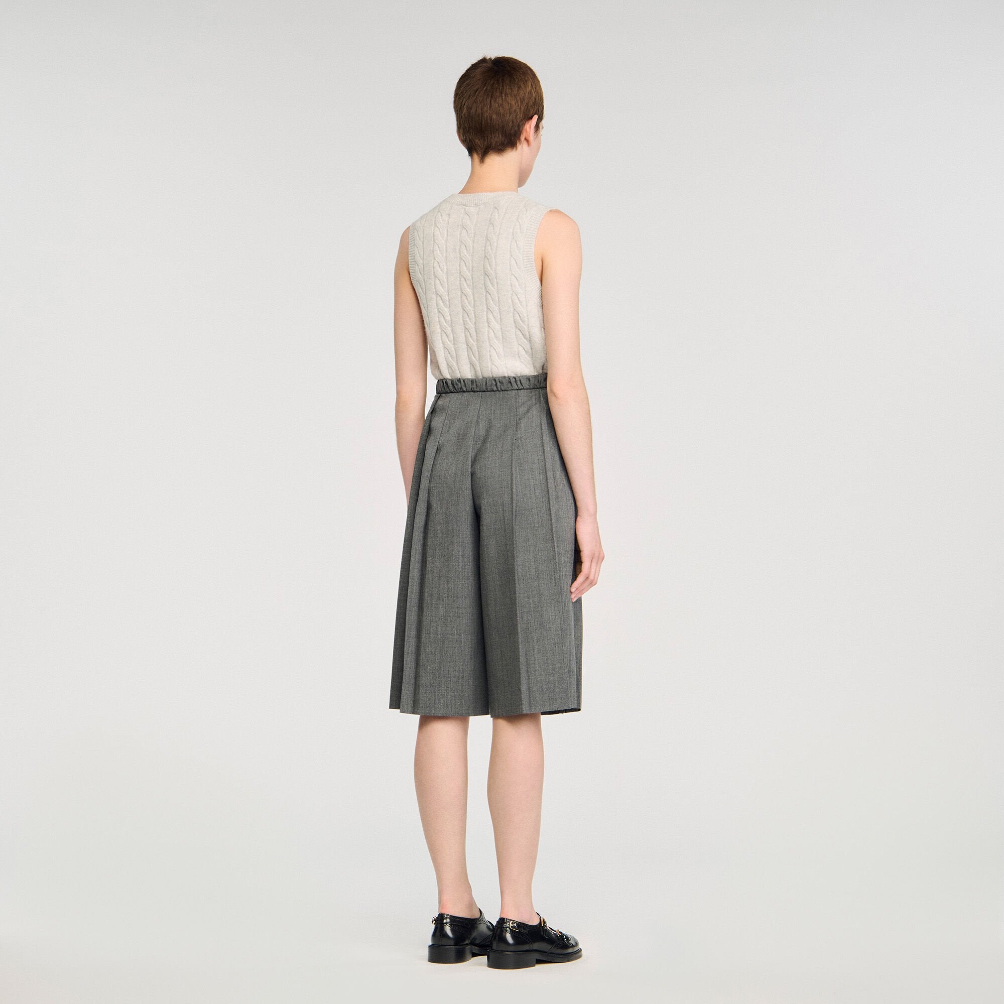 Sandro Women Pleated long shorts
