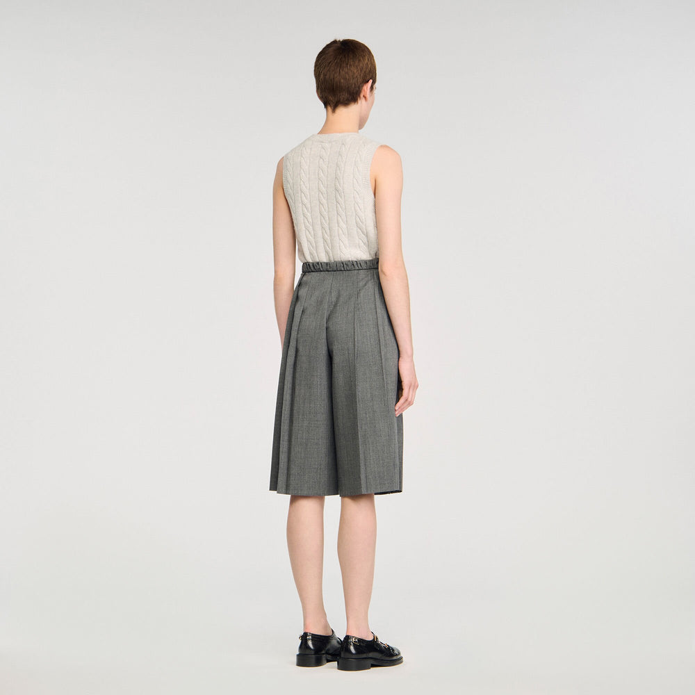 Sandro Women Pleated long shorts