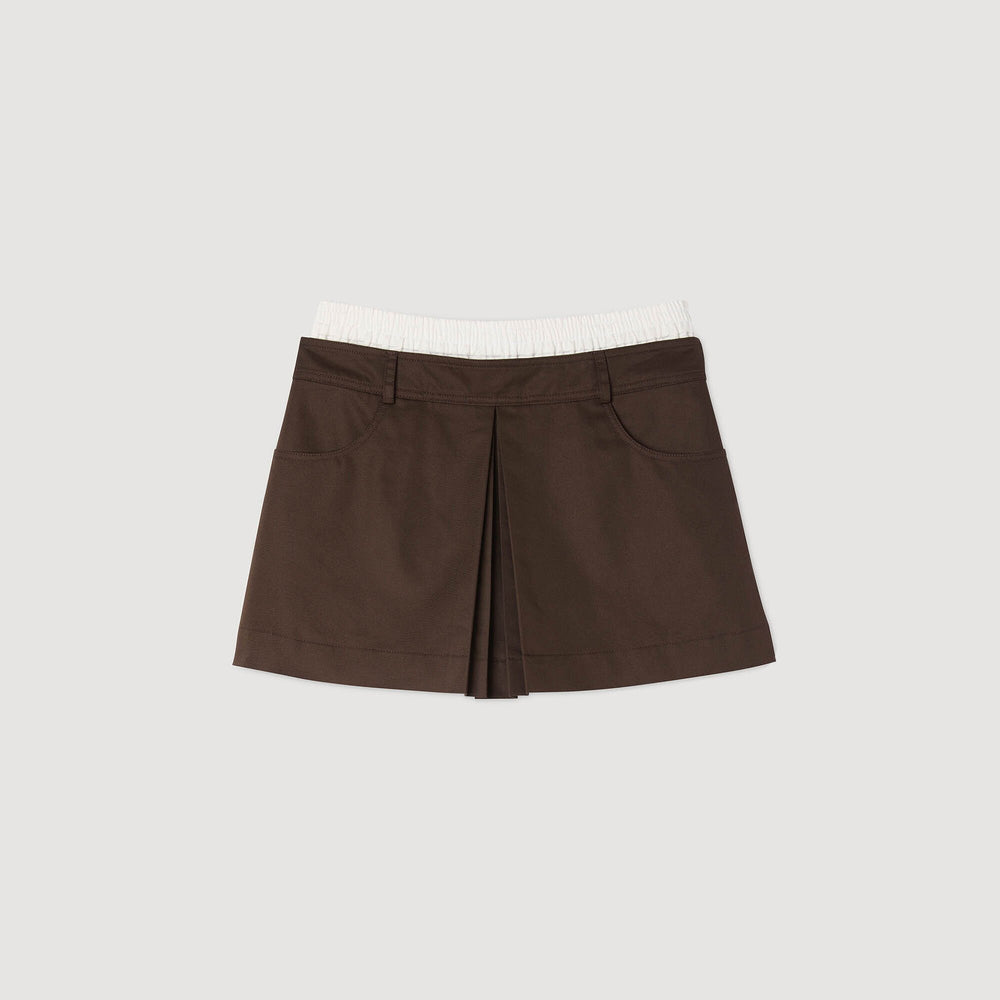 Sandro Women Drawstring pleated skort
